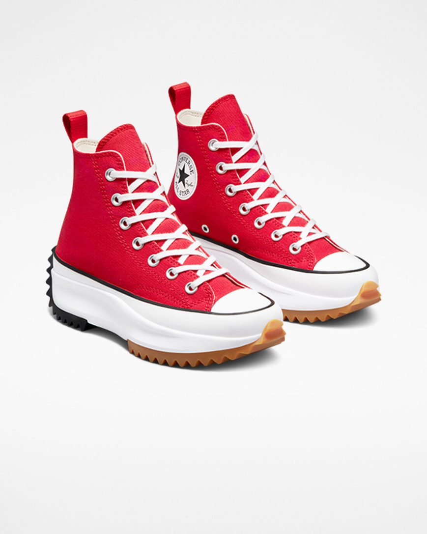 Men's Converse Run Star Hike High Top Platform Shoes Red / White / Black | AU EC480U